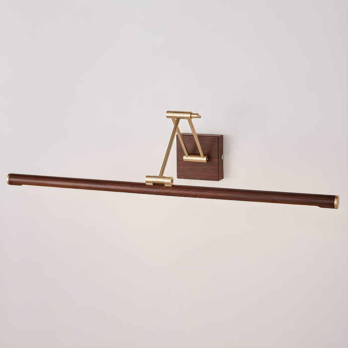 Walnut Color Linear Adjustable Wall Light Vakkerlight