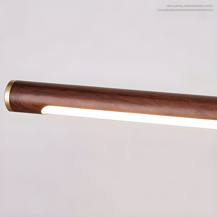 Walnut Color Linear Adjustable Wall Light Vakkerlight