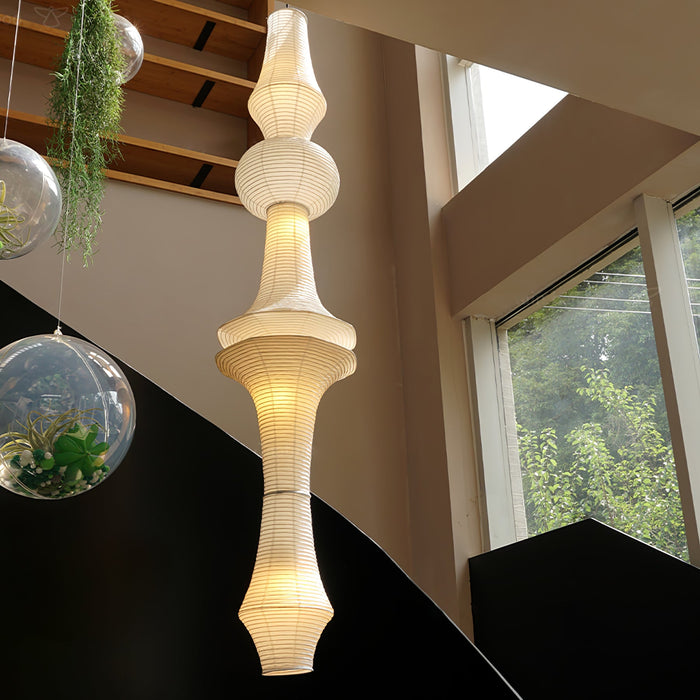 Rice Paper E Pendant Light