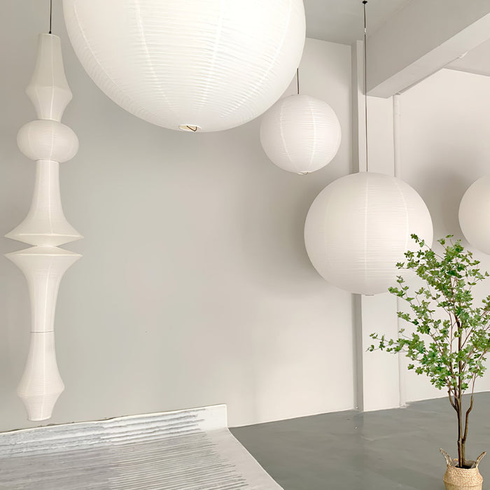 Rice Paper E Pendant Light