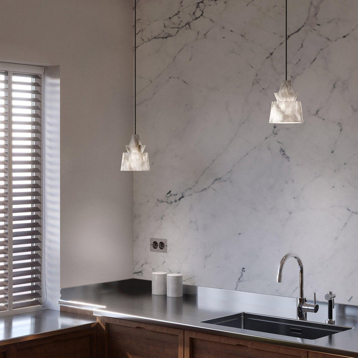 Strata Alabaster Pendant Light Vakkerlight