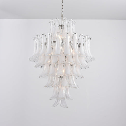 White Cloud Glass Petals Chandelier Vakkerlight