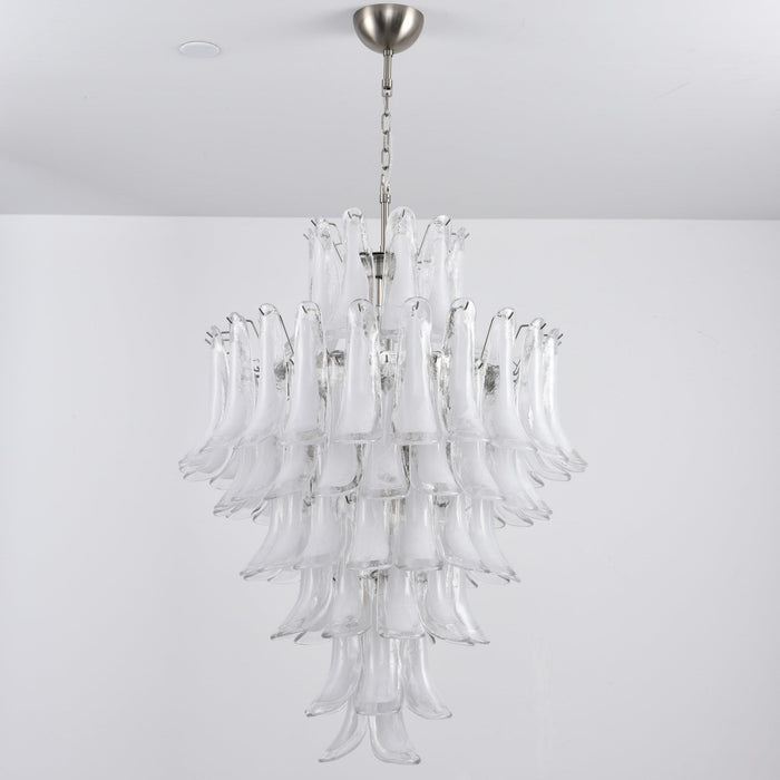 White Cloud Glass Petals Chandelier Vakkerlight