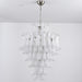 White Cloud Glass Petals Chandelier Vakkerlight