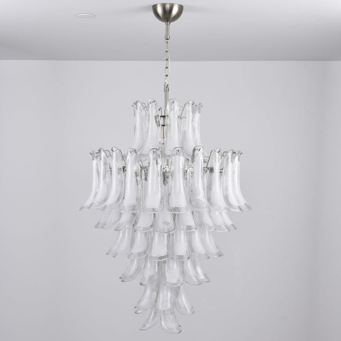 White Cloud Glass Petals Chandelier Vakkerlight
