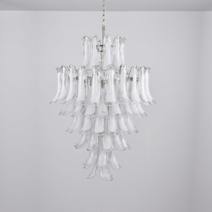 White Cloud Glass Petals Chandelier Vakkerlight