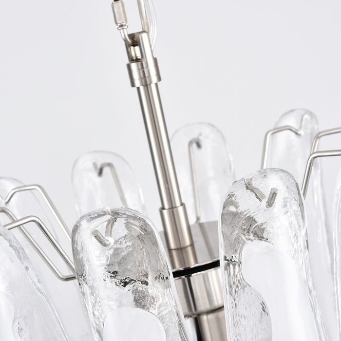 White Cloud Glass Petals Chandelier Vakkerlight