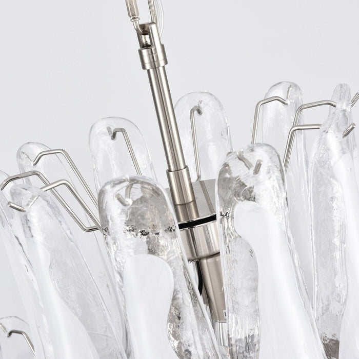 White Cloud Glass Petals Chandelier Vakkerlight