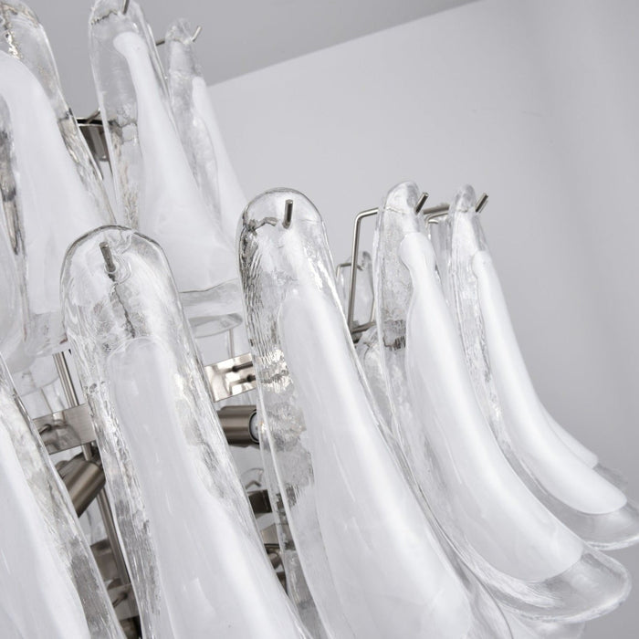 White Cloud Glass Petals Chandelier Vakkerlight