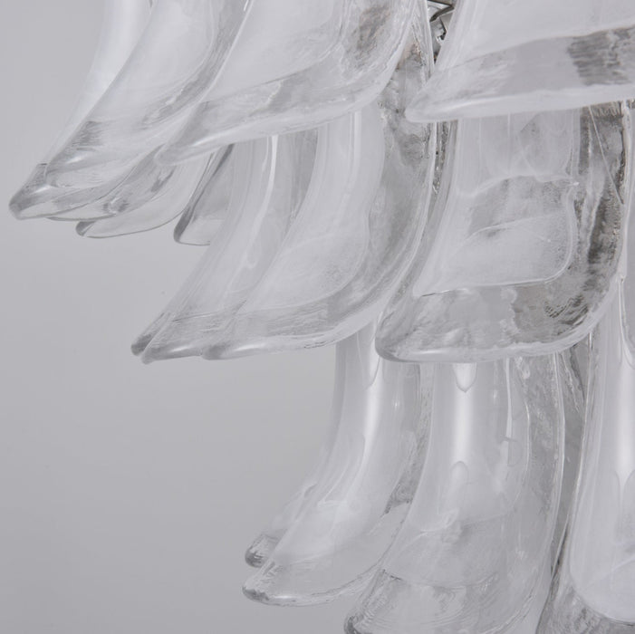 White Cloud Glass Petals Chandelier Vakkerlight