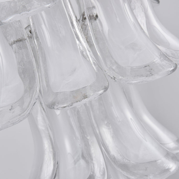 White Cloud Glass Petals Chandelier Vakkerlight