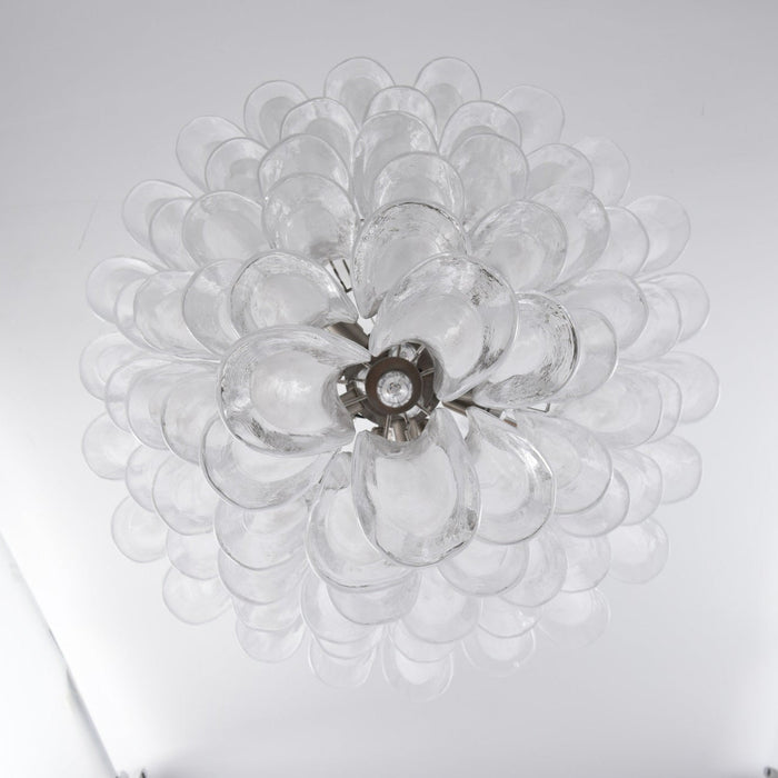 White Cloud Glass Petals Chandelier Vakkerlight