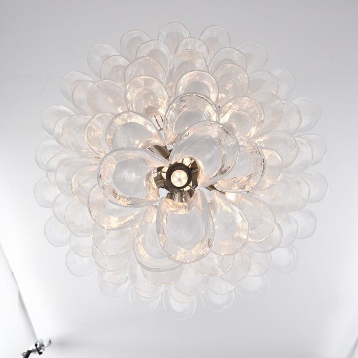 White Cloud Glass Petals Chandelier Vakkerlight