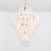 White Cloud Glass Petals Chandelier Vakkerlight