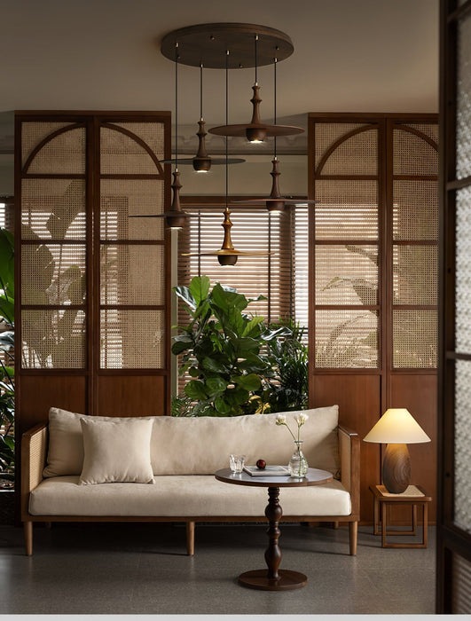 Wooden Spin Pendant Light Vakkerlight