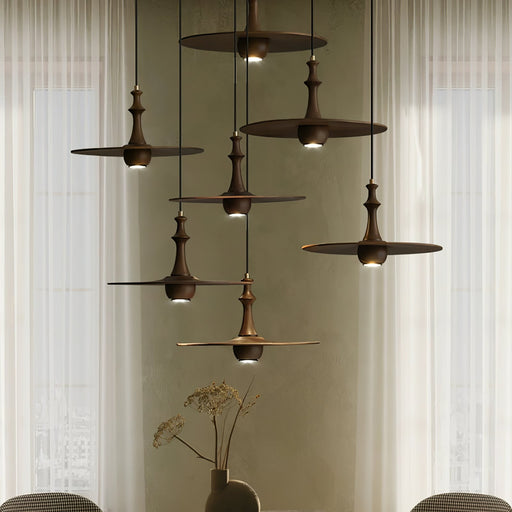 Wooden Spin Pendant Light Vakkerlight