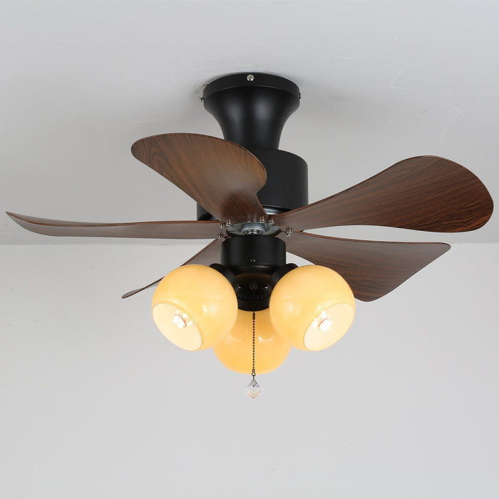 Woodgrain Charm Ceiling Fan Light Vakkerlight