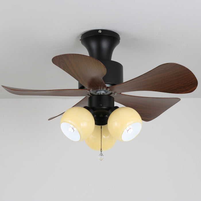 Woodgrain Charm Ceiling Fan Light Vakkerlight