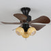 Woodgrain Charm Ceiling Fan Light Vakkerlight