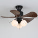 Woodgrain Charm Ceiling Fan Light Vakkerlight