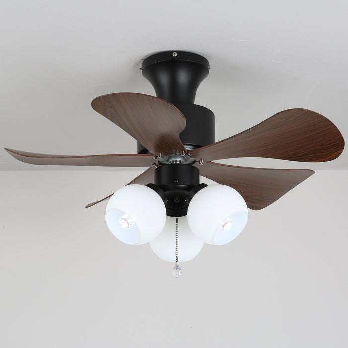 Woodgrain Charm Ceiling Fan Light Vakkerlight