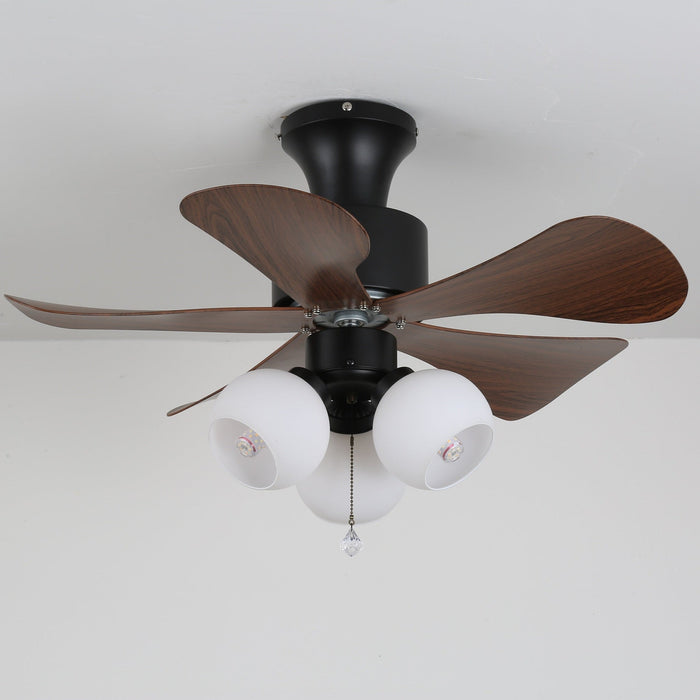 Woodgrain Charm Ceiling Fan Light Vakkerlight