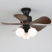 Woodgrain Charm Ceiling Fan Light Vakkerlight