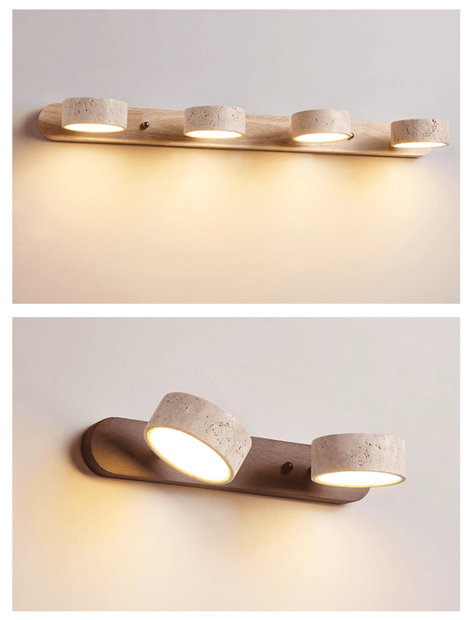 Travertine Duo Rechargeable Wall Light Simprolos