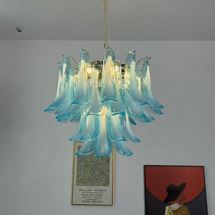 Azure Drift Glass Chandelier Vakkerlight