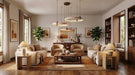 Celestial Orbit Travertine Chandelier Simprolos