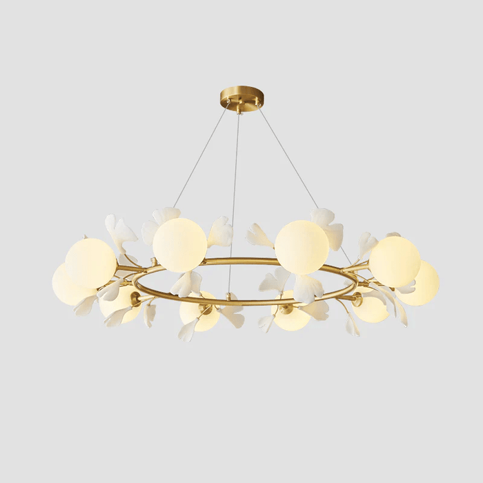 Gingko Orb Chandelier Simprolos