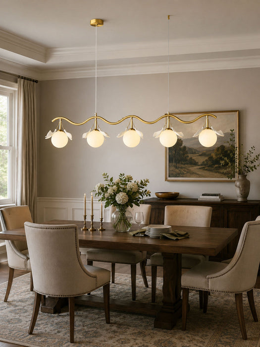 Gingko Orb Chandelier Simprolos