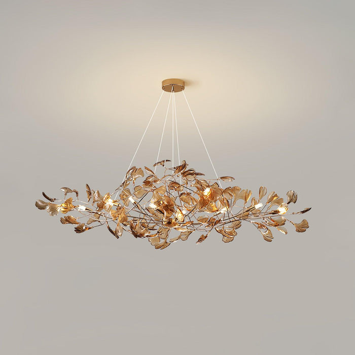 Acrylic Ginkgo Leaf Chandelier - Simprolos