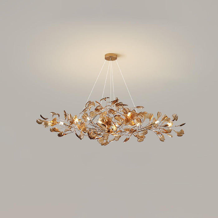 Acrylic Ginkgo Leaf Chandelier - Simprolos