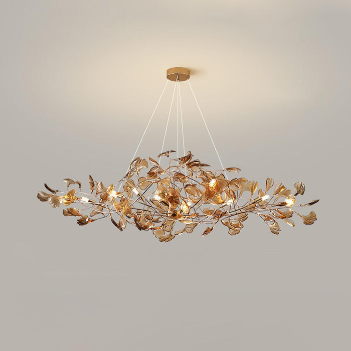 Acrylic Ginkgo Leaf Chandelier - Simprolos
