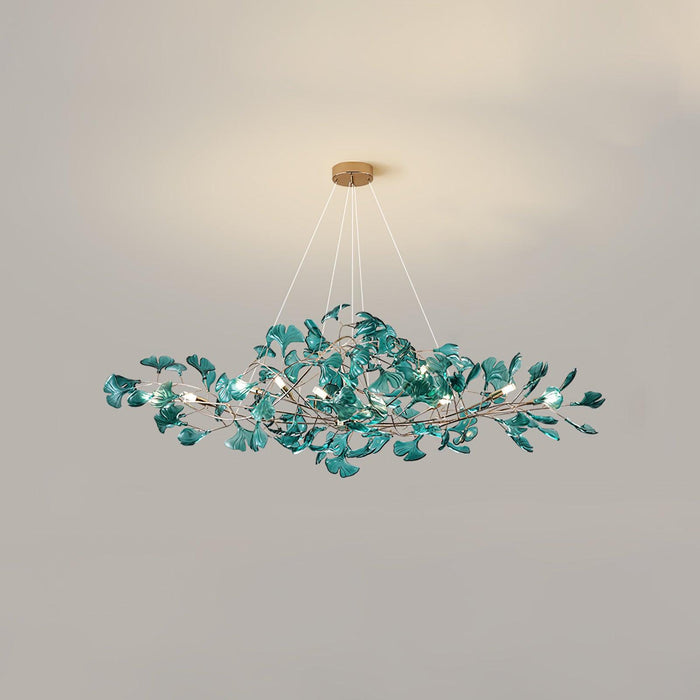 Acrylic Ginkgo Leaf Chandelier - Simprolos