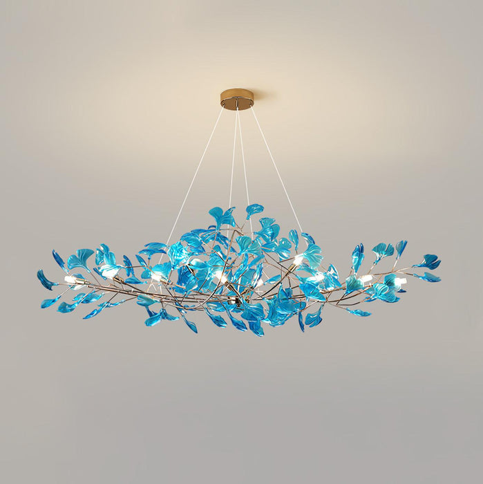 Acrylic Ginkgo Leaf Chandelier - Simprolos