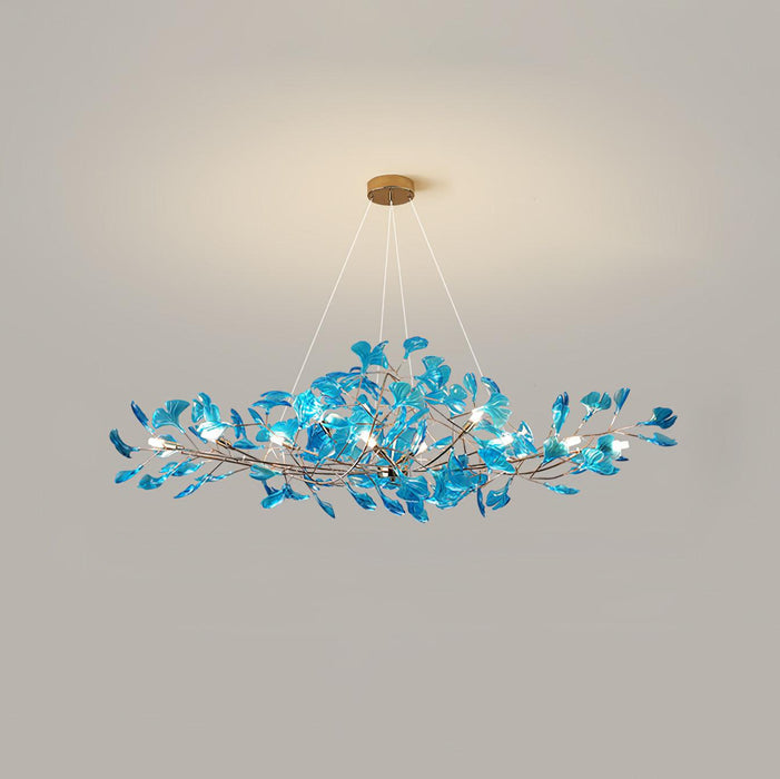 Acrylic Ginkgo Leaf Chandelier - Simprolos