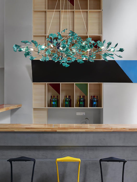 Acrylic Ginkgo Leaf Chandelier - Simprolos