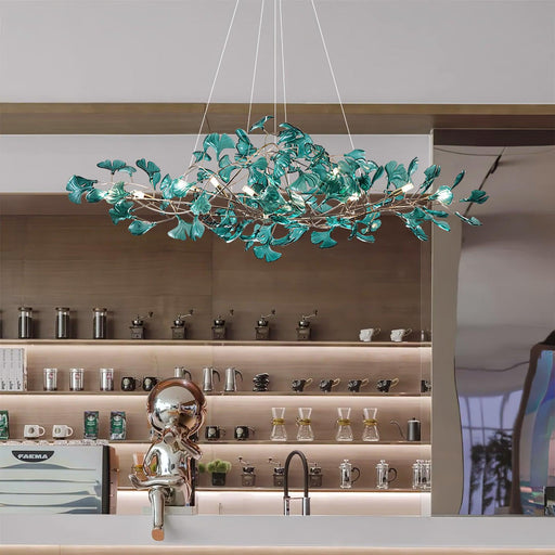 Acrylic Ginkgo Leaf Chandelier - Simprolos