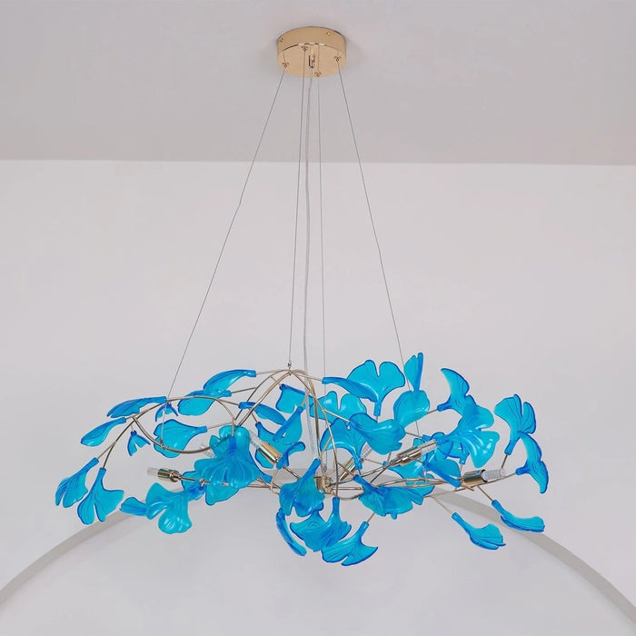 Acrylic Ginkgo Leaf Chandelier - Simprolos