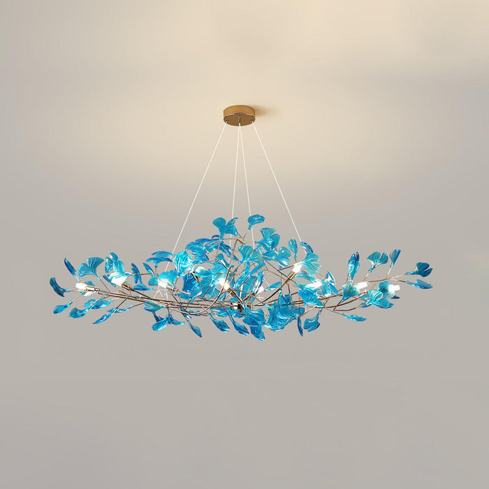 Acrylic Ginkgo Leaf Chandelier - Simprolos