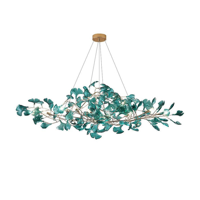 Acrylic Ginkgo Leaf Chandelier - Simprolos