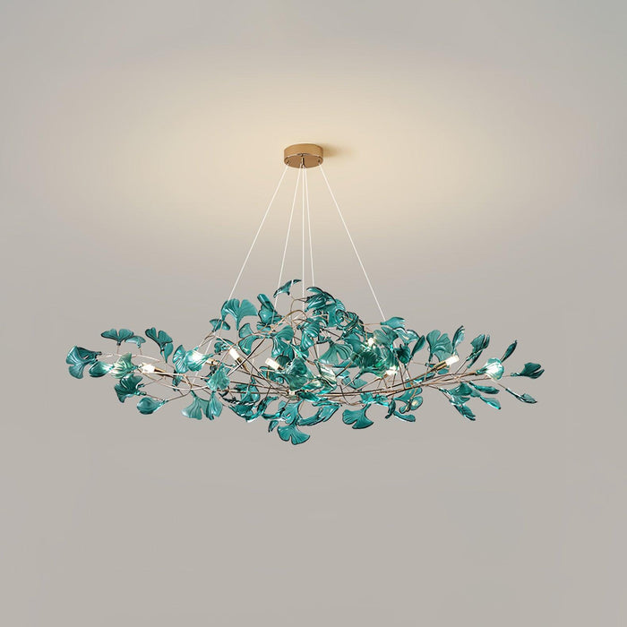 Acrylic Ginkgo Leaf Chandelier - Simprolos