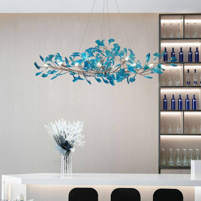 Acrylic Ginkgo Leaf Chandelier - Simprolos