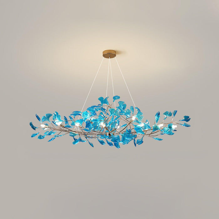 Acrylic Ginkgo Leaf Chandelier - Simprolos