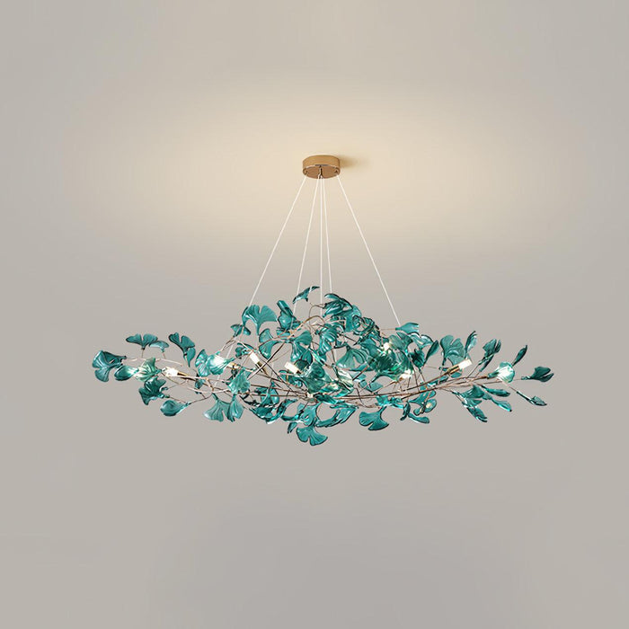 Acrylic Ginkgo Leaf Chandelier - Simprolos