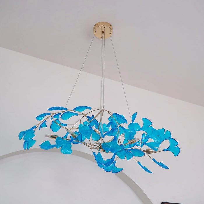 Acrylic Ginkgo Leaf Chandelier - Simprolos