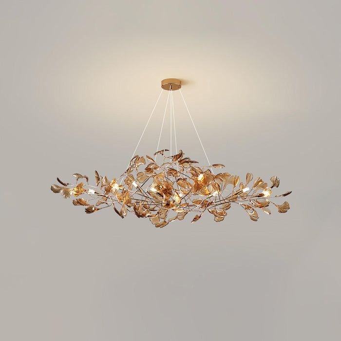 Acrylic Ginkgo Leaf Chandelier - Simprolos