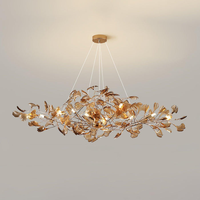 Acrylic Ginkgo Leaf Chandelier - Simprolos